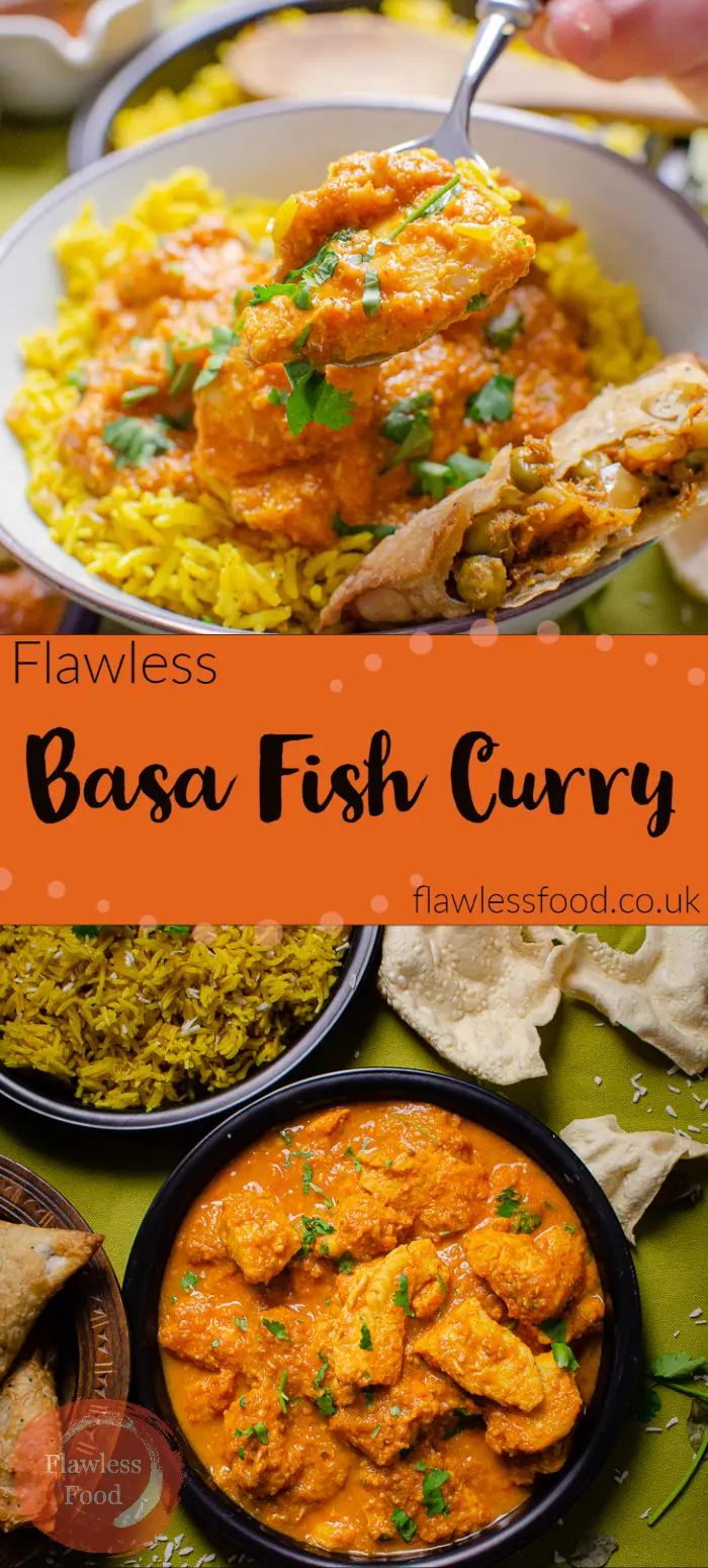 several different types of food in bowls on a table with text overlay that reads, the best basa fish curry