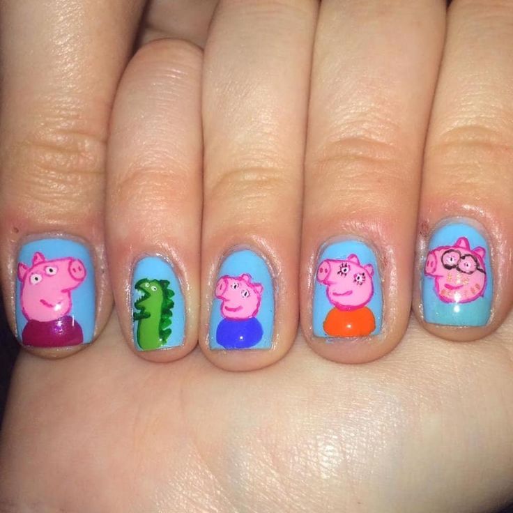 Pig Nail Art, Nails Shorts, Preppy Nails, Amazing 3d Tattoos, Bad Nails, Crazy Nail Designs, Mens Nails, Hard Nails, 3d Tattoos