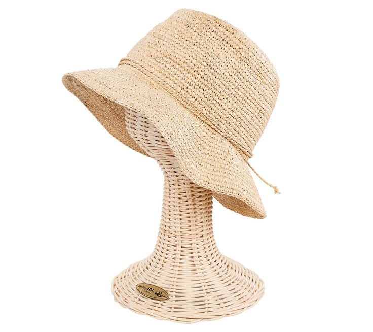 Breezy and chic, this crochet bucket hat adds a touch of boho sophistication to your spring and summer ensembles. From San Diego Hat Co. Bohemian Crochet Sun Hat For Spring, Crochet Straw Bucket Hat For Spring, Crochet Straw Bucket Hat With Brim, Spring Bohemian Bucket Hat With Flat Brim, Bohemian Flat Brim Bucket Hat For Spring, Natural Color Crochet Bucket Hat For Spring, Spring Bohemian Flat Brim Bucket Hat, Adjustable Crochet Straw Hat For Summer, Bohemian Crochet Bucket Hat With Wide Brim