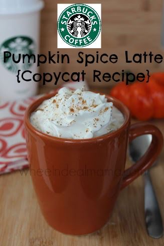 pumpkin spice latte copycat recipe