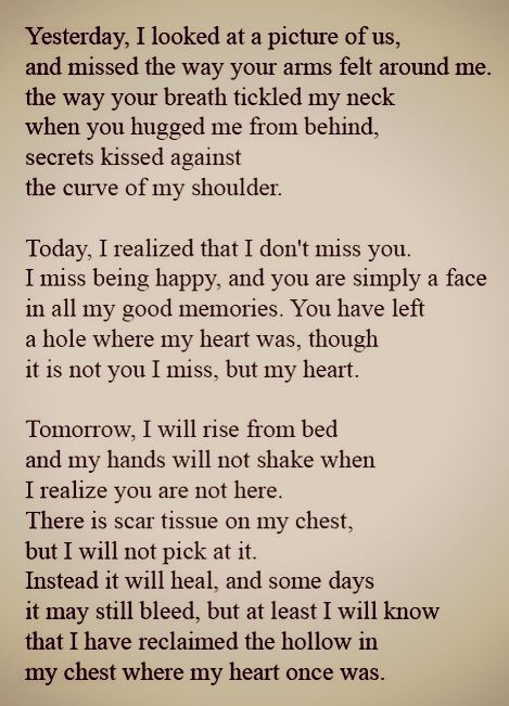 a poem written in black and white with the words'today, i will not miss you