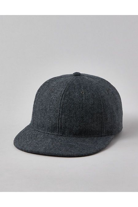 Vegan suede bill & tweed body/Embroidered grommets/Adjustable backstrap Fitted Six-panel Winter Hat, Fitted Winter Six-panel Hats, Casual Wool Baseball Cap For Fall, Classic Adjustable Baseball Cap For Fall, Wool Adjustable Baseball Cap For Outdoor, Adjustable Wool Baseball Cap For Outdoor, Classic Everyday Flat Cap Baseball Cap, Classic Adjustable Wool Baseball Cap, Casual Wool Baseball Cap For Winter