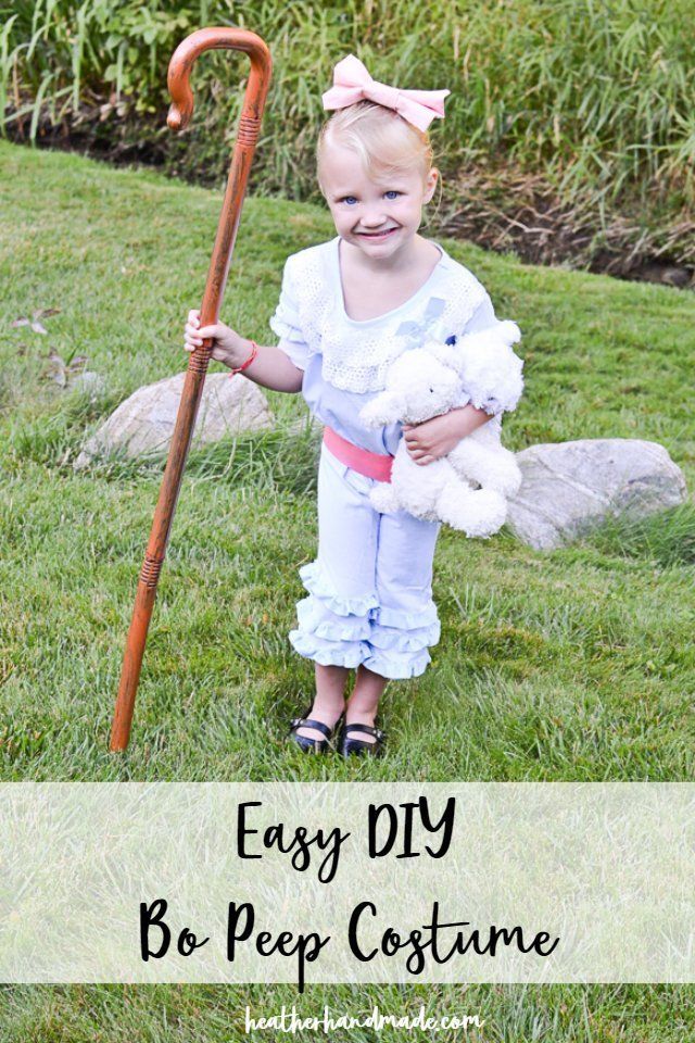 Make this easy DIY Bo Peep costume from Toy Story 4! It's cute and can be made for anyone. It's great for Halloween or even dressing up for Easter. Diy Bo Peep Costume, Little Bo Peep Costume, Sew Tutorials, Girls Sewing Projects, Toy Story Costumes, Halloween Craft Projects, Halloween Sewing, Costumes Diy, Fall Sewing