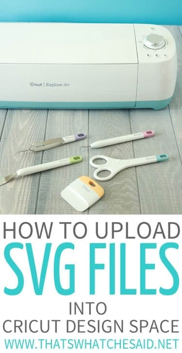 an image of how to upload svg files into cricut design space