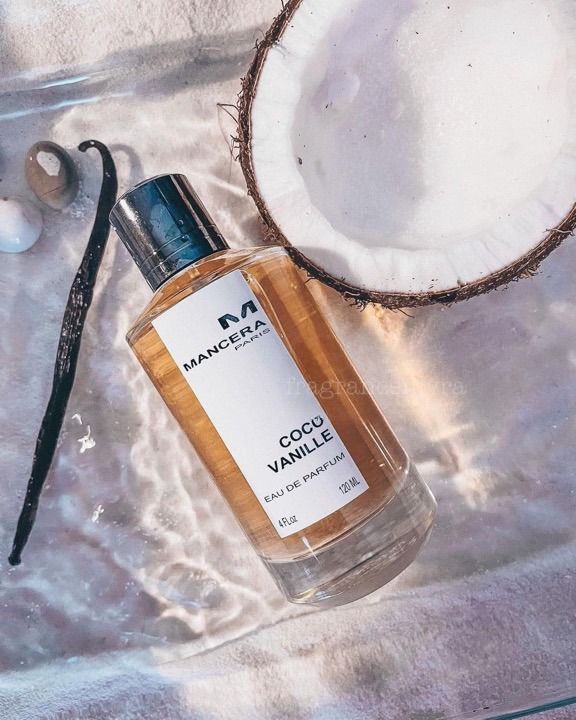 Coconut, vanilla, tiarè 🌴🥥🌺 the perfect perfume for summer ☀️ Coco Vanille Mancera, Coconut Coffee Perfume, Coconut Perfume Aesthetic, Vanilla And Coconut Perfume, Coconut And Vanilla Perfume, Coconut Vanilla Perfume, Vanilla Coconut Perfume, Perfume For Summer, Perfume Coconut