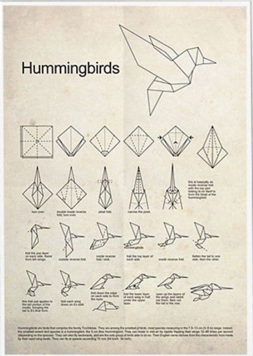 an old book with instructions on how to make origami birds and paper airplanes