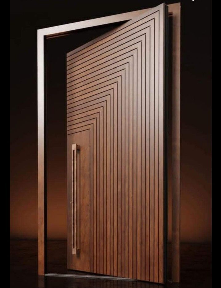 an image of a modern wooden door