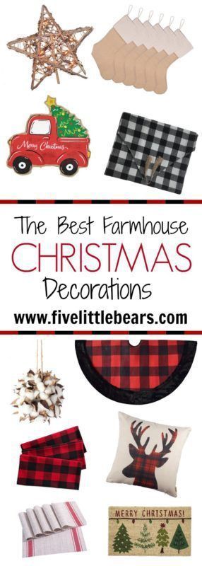 the best farmhouse style christmas decorations from fivelittlebars com, featured by top us crafts blog