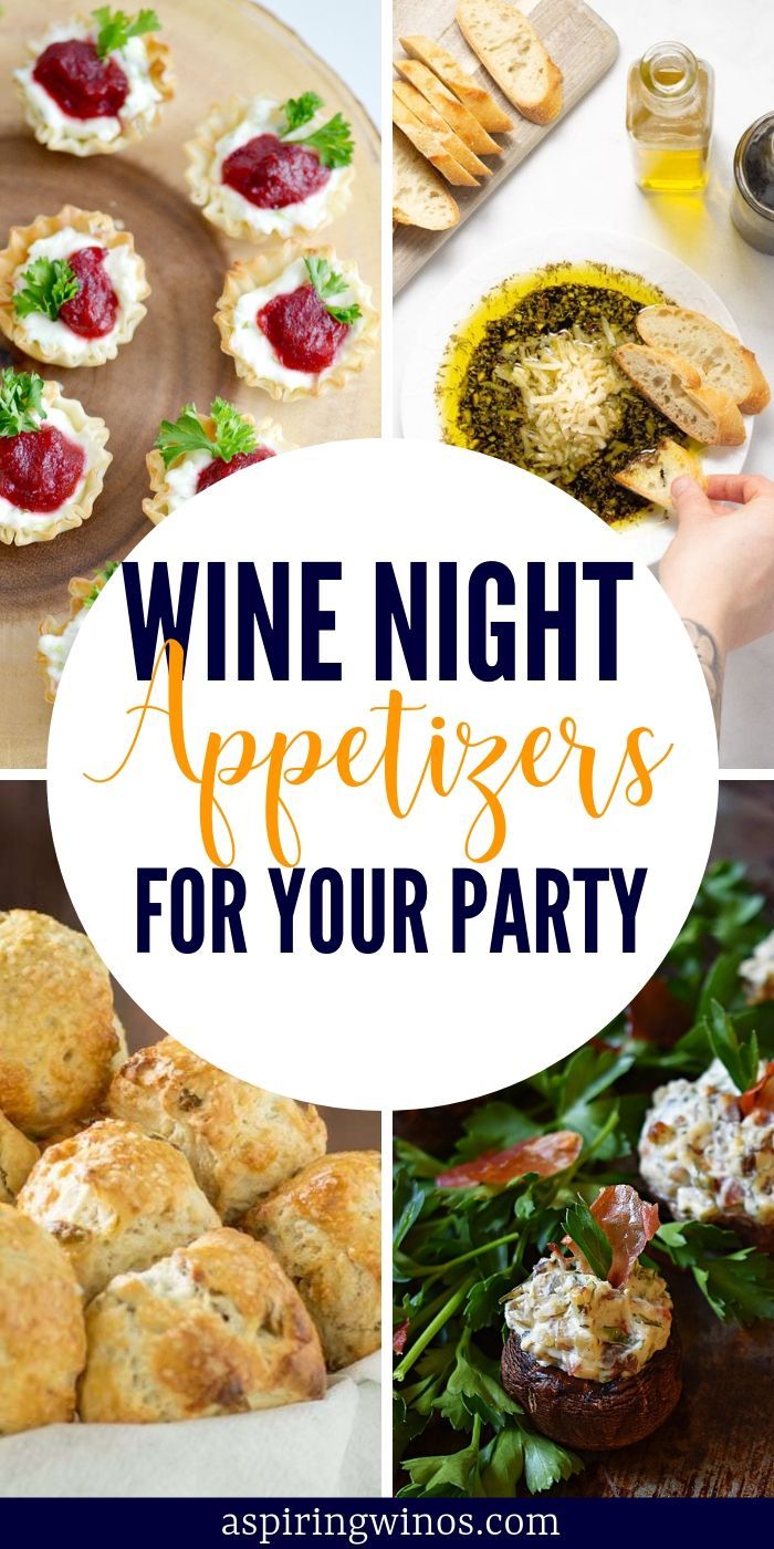 wine night appetizers for your party