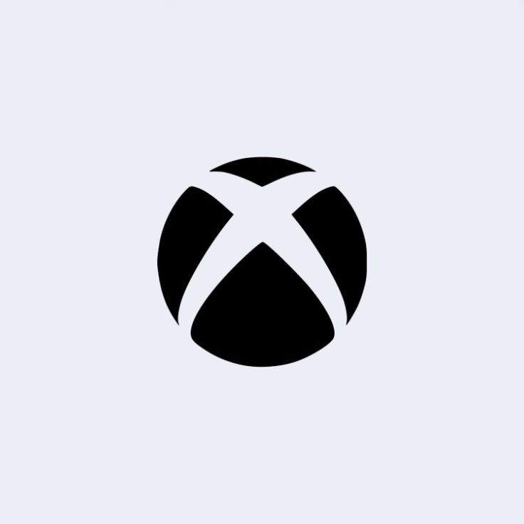 the xbox logo is shown in black and white