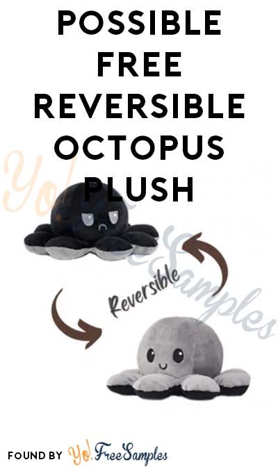 an octopus plush toy with the caption possible free reversible octopus plush