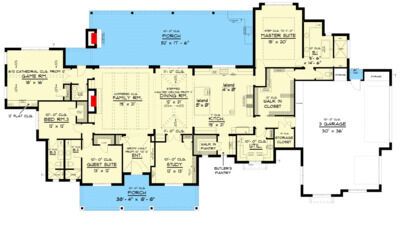 the first floor plan for this house