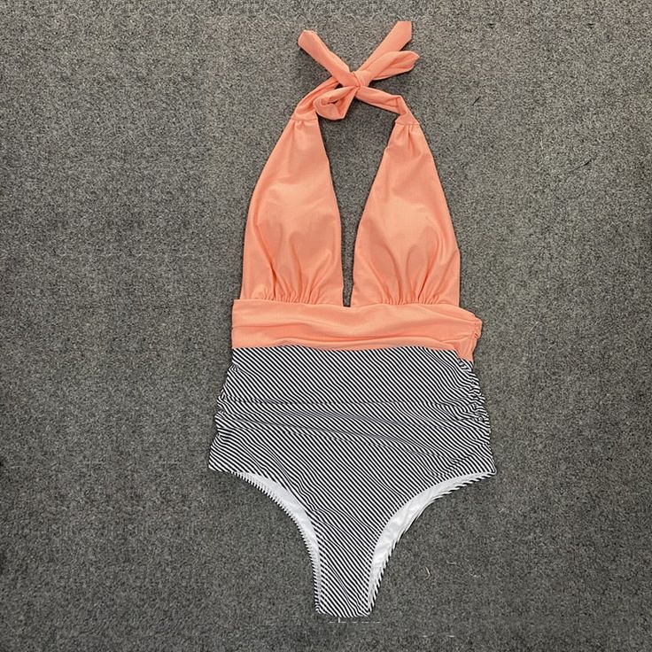 Brand Name:ChisalisOrigin:CN(Origin)Material:SpandexMaterial:PolyesterGender:WOMENPattern Type:PatchworkItem Type:One PiecesSport Type:SwimFit:Fits true to size, take your normal sizeGender:Women SwimwearSize:S M L XLYear of Design:Swimsuit 2021Keyword:One Piece Swimsuit 2021Material:82%Nylon 18%SpandexItem Type:Women swimwearType:Leopard printDesign style:Bandage Beach wearQuality:Nice bathing suit Women Stretch Orange One-piece For Pool, Orange Stretch One Pieces For Poolside, Orange Stretch One-piece For Poolside, Orange Stretch One Piece For Poolside, Orange Stretch Backless Swimwear, Orange Stretch Halter Neck Swimwear, Fitted Orange Swimsuit For Swimming, Stretch Halter Neck One-piece For Swimming, Stretch Halter Neck One Piece For Swimming