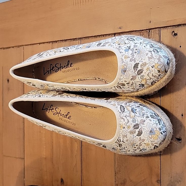 New, Never Worn Floral Wedge Espadrilles By Lifestride, Very Comfortable Just Don't Fit. Can No Longer Return. Size 7w Floral Wedges, Wedge Espadrilles, Women Life, Espadrille Shoes, Wedge Shoes, Espadrilles, Wedges, Size 7, Women Shoes