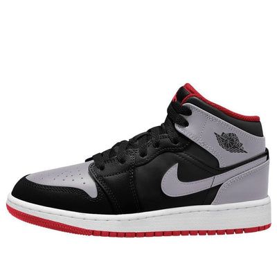 Air Jordan 1 Mid 'Black Grey Red' DQ8423-006 Tenis Nike Jordan, Air Jordan 1 Mid Black, Jordan 1 Black, Red Jordans, Black Jordans, Jordan 1s, Air Jordan 1 Mid, Jordan 1 Mid, Red And Grey