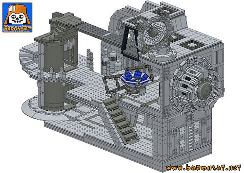 an image of a large machine that is in the process of being built with legos