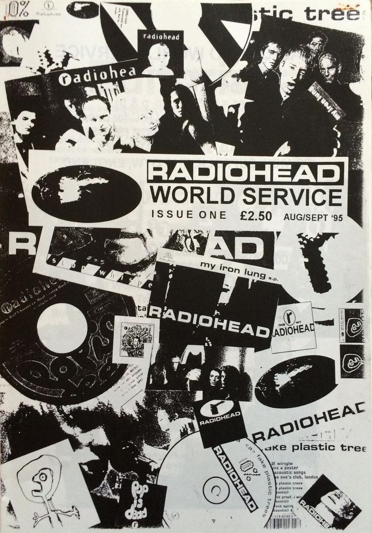 an advertisement for radiohead's world service