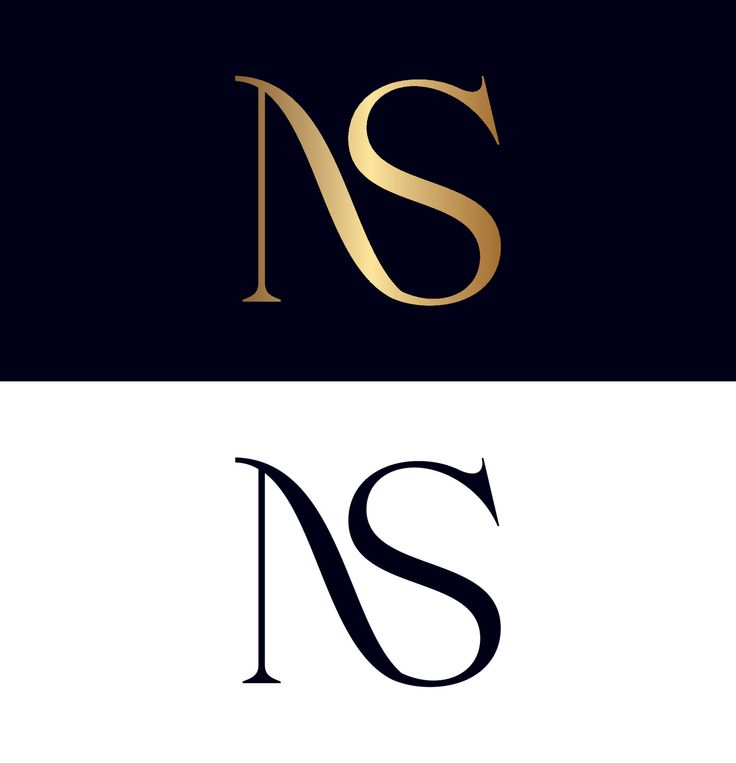 the letter n and s are two different colors