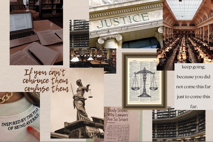 collage of images with words and pictures about law enforcement in the united states, including lady justice