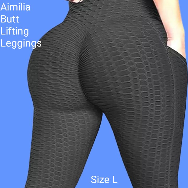 Elevate Your Workout Wardrobe With These Aimilia Butt Lifting Leggings Featuring Deep Pockets For Your Essentials. Crafted In Black And Made For Women In Size L, These Leggings Are Perfect For Any Occasion, Whether You're Hitting The Gym Or Heading Out For A Run. The Leggings Are Designed To Hug Your Curves In All The Right Places And Provide Compression To Your Legs, Making Them Perfect For Any Leg Day Workout. The Leggings Are Made By Aimilia, A Brand Known For Their Quality Activewear Product Black Non-stretch Leggings With Pockets, Tight Black Pants With Pockets, Slim Fit Black Pants With Pockets, Black Fitted Pants With Pockets, Black Stretch Tights With Pockets, Leg Day Workout, Patent Leather Leggings, Lifting Leggings, Leg Day Workouts