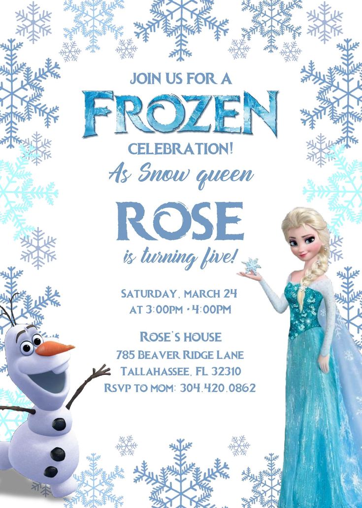 the frozen princess birthday party is going on