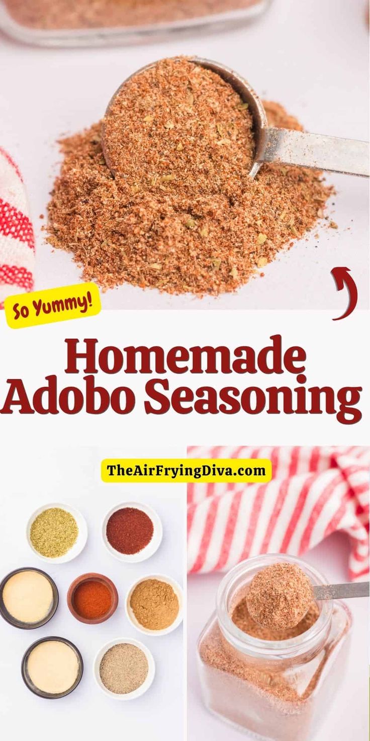 homemade adobo seasoning recipe in a jar