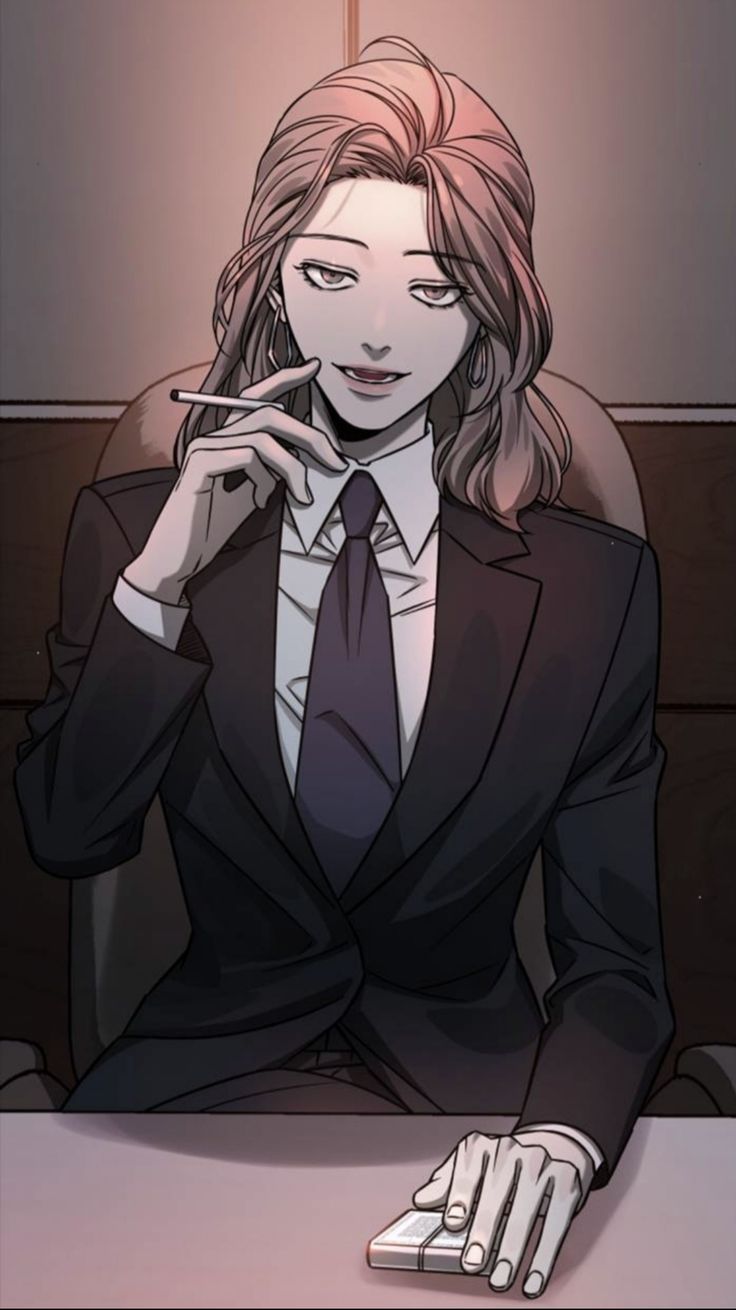 Women In Suit Anime, Mommy Art Anime, Anime Masc Women, Drawing Suit Women, Anime Women In Suits Fanart, How To Draw A Suit For Women, Masculine Anime Women, Masc Anime Women, Anime Boss Woman