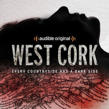 the title for west cork, which is written in red and black on a white background