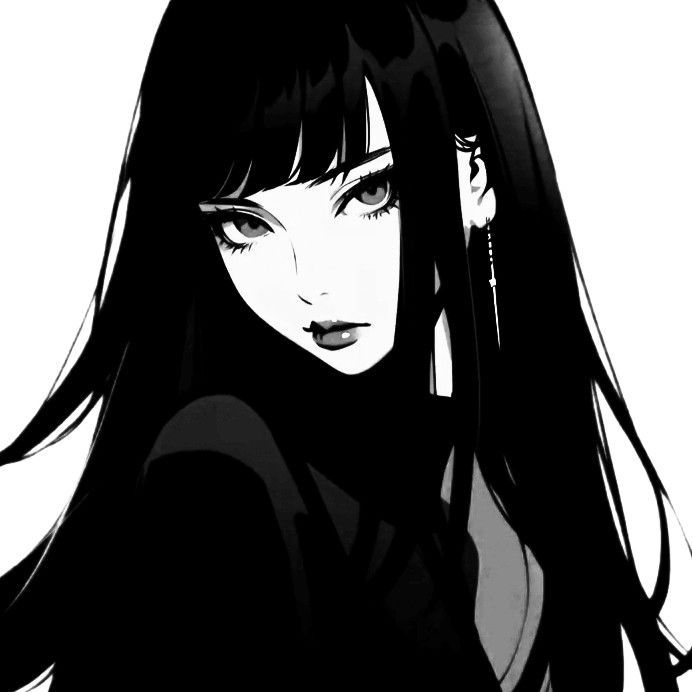 Bnw Anime Icon, Anime Duos, Darwin's Game, Anime Goth, Y2k Art, Pin Search, Evil Anime, Creative Profile Picture, Gothic Anime