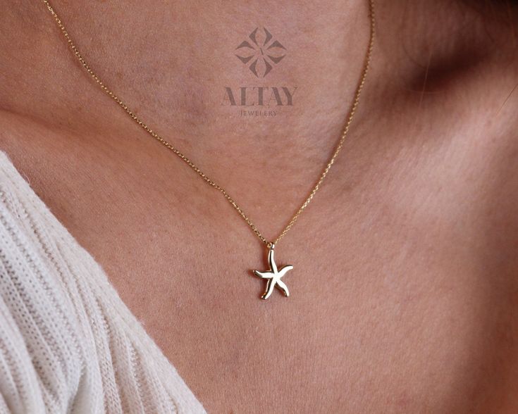 ABOUT PRODUCT This 14K Gold Star Necklace is suitable gift for girlfriend, mom and her. You can even buy as a birthday gift for your friends or anniversary gifts, If you want to add a special note we can write for you and put to inside of package. We manufacture our jewelry pieces with carefully and after production we double checking in quality control department. Our main idea is keep our items for daily wearing especially for minimalist jewelry pieces. 14K Gold Star Necklace, Pole Star Neckla Gold Star Necklace, Star Necklace Gold, Crescent Necklace, Pole Star, Starfish Pendant, Starfish Necklace, Main Idea, White Gold Necklaces, Necklace Charm