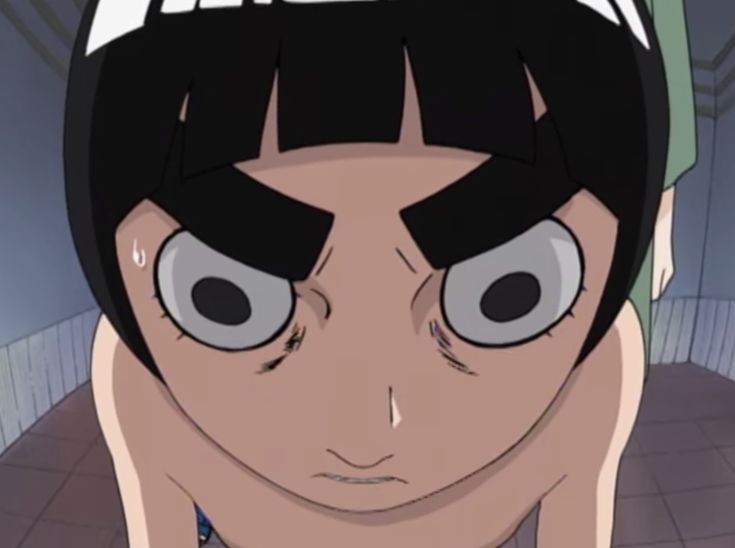 an anime character with black hair and big eyes