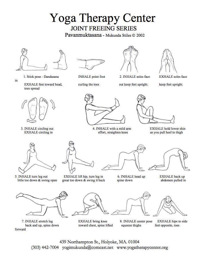 an instruction manual for yoga therapy with instructions on how to do the splits and stretches