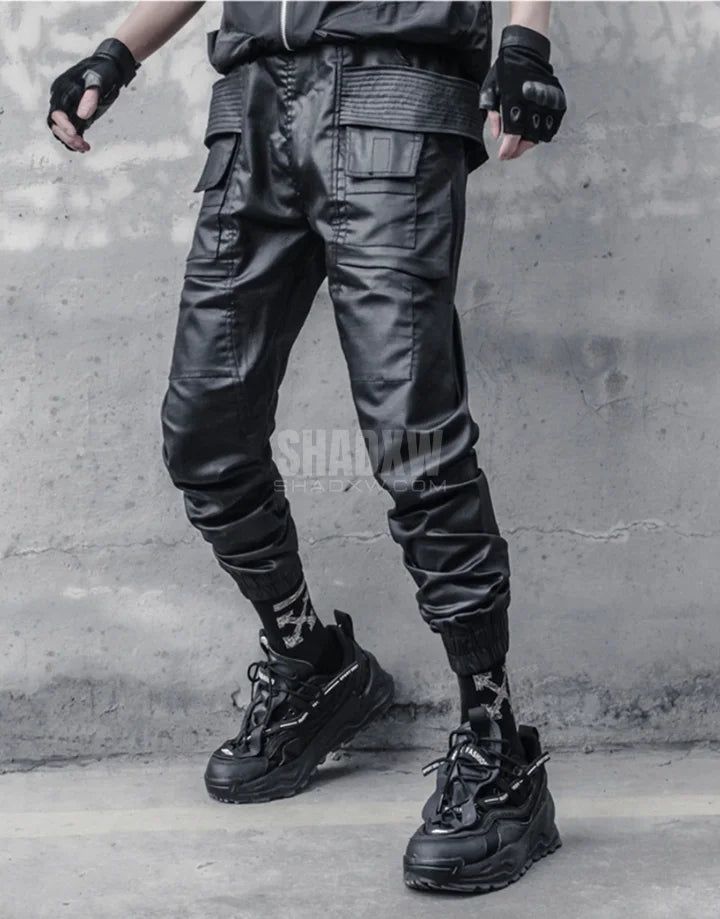 Type: Techwear pants Design: Techwear, Ninja Techwear, Cyberpunk, Military, Futuristic Technical pants: This techwear pants is the perfect garment to complete your Techwear outfit. Breathable materials: This techwear cargo pants made of polyester, cotton and spandex can be worn all year round. Suitable for men and women Machine washable: 30 °C (86 °F) Size(cm | in) Waist Hip Length S 68 | 26.8 102 | 40.1 99 | 38.9 M 72 | 28.4 106 | 41.7 101 | 39.7 L 76 | 29.9 110 | 43.3 103 | 40.5 XL 80 | 31.5 114 | 44.8 105 | 41.3 2XL 84 | 33.1 118 | 46.4 107 | 42.1 Black Multi Pocket Cargo Pants Our Multi Pocket Cargo Pants are a radical redesign of the classic cargo silhouette, with an array of pockets that offer ample storage for your gadgets, essentials, and more, all while keeping a sleek, streamline Techwear Cargo Pants, Techwear Ninja, Multi Pocket Cargo Pants, Techwear Cyberpunk, Pocket Cargo Pants, Techwear Pants, Techwear Outfits, Pant Chains, Combat Pants