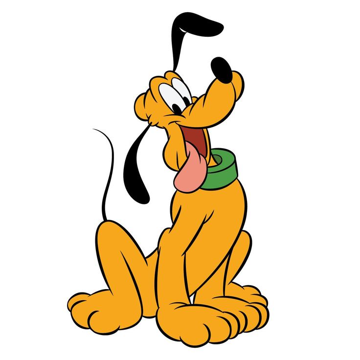 a cartoon dog with its mouth open and tongue out