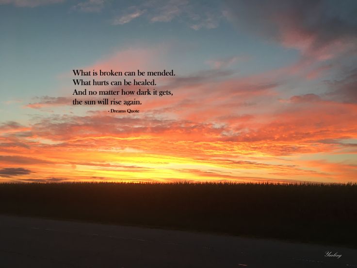 an image of a sunset with a quote on it