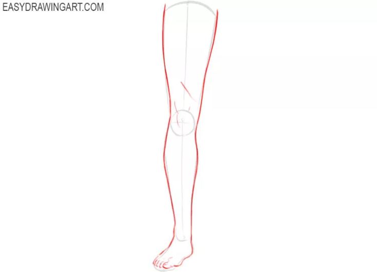 how to draw the legs and feet of a person with long legs, standing on one leg