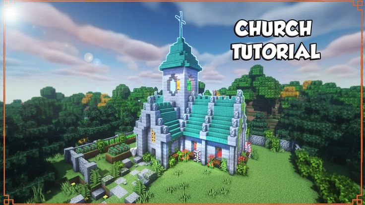 an image of a church that is in minecraft