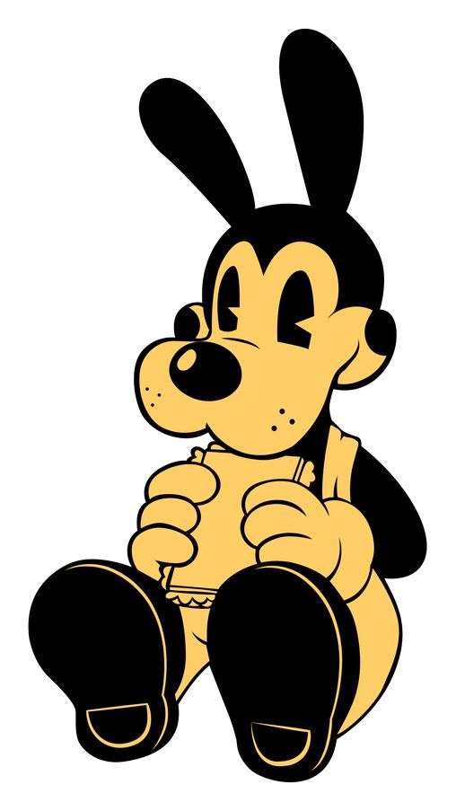 an image of mickey mouse sitting down