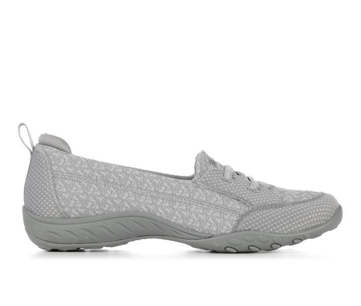 Enjoy your walks in easy-wearing comfort with Skechers Relaxed Fit®: Breathe-Easy. This sporty slip-on features a Skech-Knit upper with a stretch-lace front and a cushioned Skechers Air-Cooled Memory Foam® insole. Skechers Air-Cooled Memory Foam® cushioned comfort insole, Relaxed Fit® for a roomy comfortable feel at toe and forefoot, Crafted with 100% vegan materials, Soft woven Skech-Knit stretchable upper with strech-lace front, Flexible traction outsole, Machine washable,1/4-inch heel, Skeche Skechers Shoes Women Sneakers Skechers Usa, Gray Non-slip Casual Walking Shoes, Skechers Shoes Women Skechers Usa, Gray Non-slip Slip-on Walking Shoes, Sketchers Sneakers Skechers Usa, Skechers Shoes Women, Skechers Relaxed Fit, Breathe Easy, Heel Pain