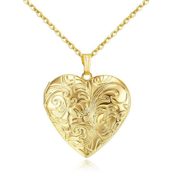 PRICES MAY VARY. ❤MATERIALS❤: Polished Love Heart locket, made with Stainless Steel,antiallergic and no harm to health.18K Gold Plated,keep the color not easy to fade. Engraved Love and Heart. ❤SIZES❤: Love heart locket necklace pendant with chain length:45cm/18" + 5cm/2".Weight:9g. ❤EXQUISITE CRAFT❤: Love heart Locket necklace pendant for Mom Wife Girlfriend,fit every women girl and kids,packaged in a purple velvet drawstring bag for easy gift-giving. ❤DESIGN CONCEPT❤: Platinum Plated creates g Book Locket Necklace, Rose Gold Locket, Picture Locket, Book Locket, Heart Rose, Necklaces Pendant, Heart Locket Necklace, Locket Pendant Necklace, Gold Locket