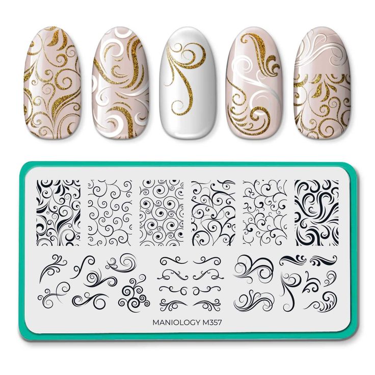 We're all about going with the flow. Swirl (m357) will add a fun and unique twist to your usual manicure routine. This stamping plate features whimsical swirling patterns in full nail and accent style designs. Each mesmerizing pattern adds an air of elegance and movement to your nail art simply and easily.• SWIVEL STYLE: These decorative swirl designs will help you create stunning nail art that is sure to impress.• ENDLESS CREATIVITY: The nail art possibilities are endless with just one nail sta Nail Stamp Kit, Dip Nail Colors, Going With The Flow, Elegant Manicure, Nail Art Stamping Plates, Lace Nails, Nails Now, Nail Stamping Plates, Nail Art Kit