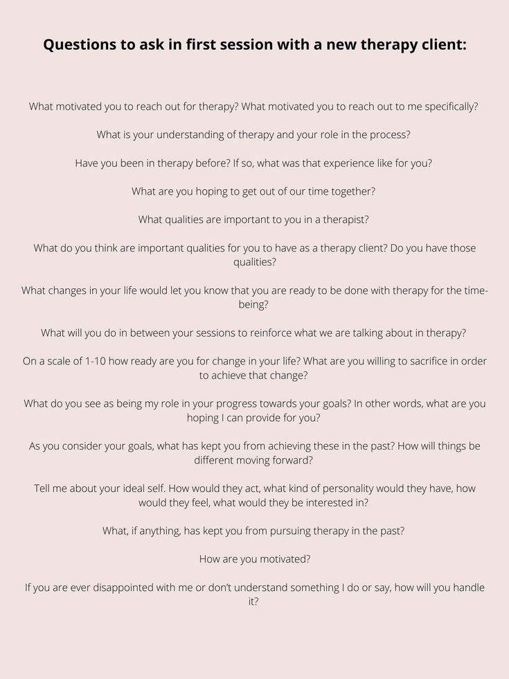 Questions for first session with a new therapy client. Therapy Session Activities, Initial Therapy Session Questions, Case Conceptualization Therapy, Questions To Ask Your New Therapist, Last Therapy Session Activities, Therapy Processing Questions, First Therapy Session Activities, Initial Therapy Session Activities, Questions To Ask Clients In Therapy