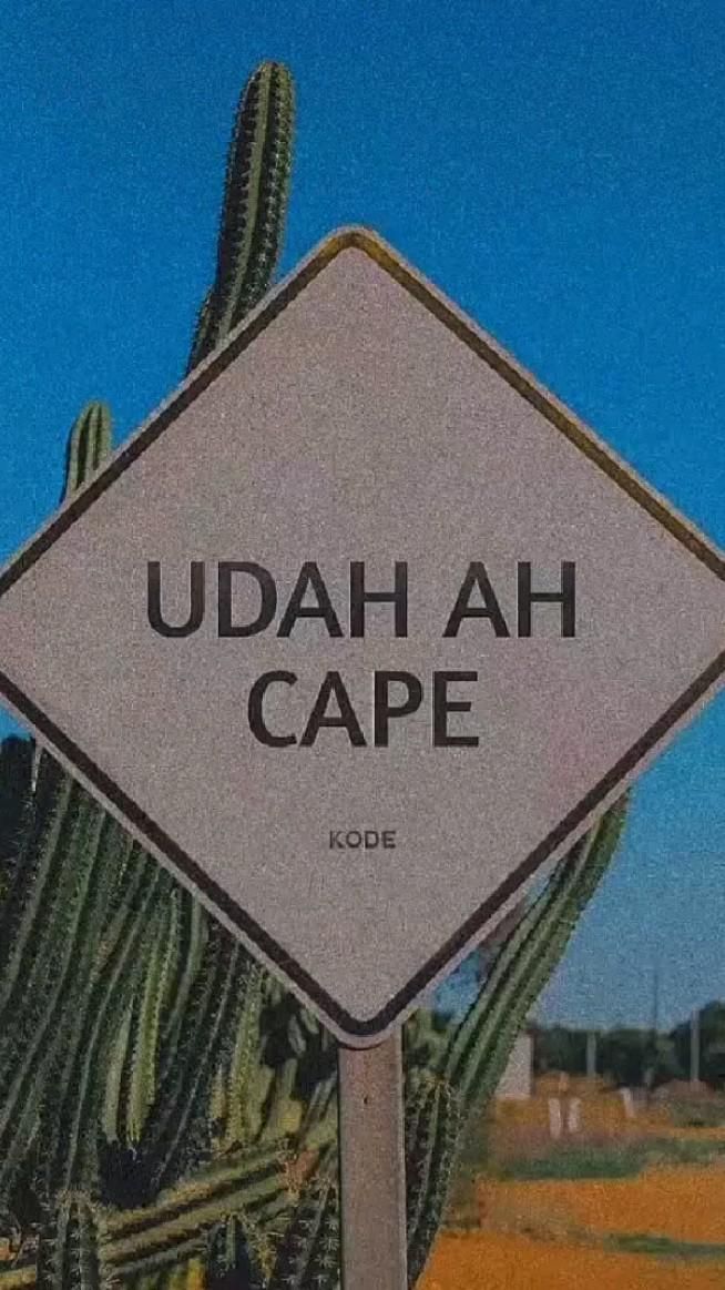 a sign that says uddah ah cape next to a cactus