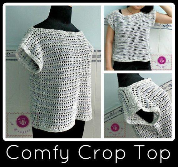 crochet top pattern with instructions to make it