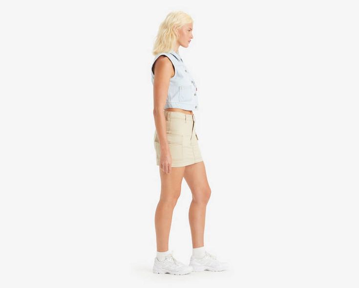 Your favorite cargos;in skirt form. With an ultra-flattering mid rise and an above-the-knee length cut, our Mini Cargo Skirt features oversized patch pockets and effortless '90s style. A throwback cargo skirt With an ultra-flattering mid rise Cut with a mini length Spring Relaxed Fit Skort With Pockets, Trendy Relaxed Fit Cargo Shorts For Spring, Casual High Waist Skort With Cargo Pockets, Casual Skirt With Built-in Shorts For Work, Spring Skirt With Pockets And Short Inseam, Spring Mini Skirt With Pockets, Spring Cargo Shorts For Workwear With Side Pockets, Spring Workwear Cargo Shorts With Side Pockets, Casual Short Skort With Cargo Pockets