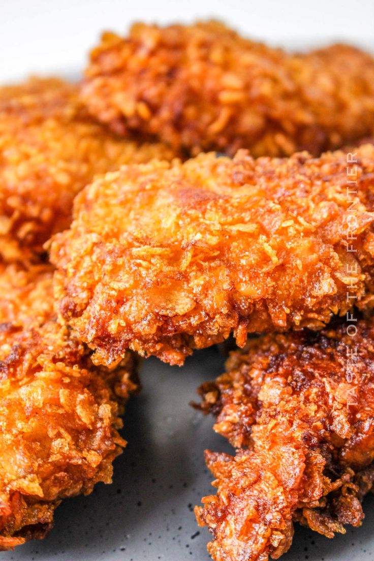 some fried food on a white plate