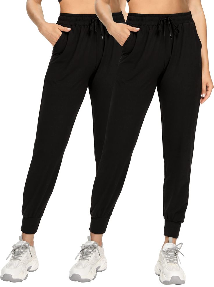 PRICES MAY VARY. 92% Polyester, 8% Spandex Imported ✅【Breathable & Comfortable】: 92% Polyester, 8% Spandex. Soft, Comfortable, Elastic, Breathable fabric.Loose fit sweatpants. It is comfortable to wear all the year round. ✅【Elastic and Adjustable Waistband】:Easily adjust waist circumference. The comfortable elastic band and adjustable drawstring will keep it on your waist without rolling off during training. This pants can show the curve of your long legs very well. ✅【Two Side Pocket】:The perfec Fall Sweatpants, Womens Joggers, Sweatpants For Women, Cozy Oversized Sweaters, Running Clothing, Sweatpants With Pockets, Workout Running, Cycling Workout, Running Workout