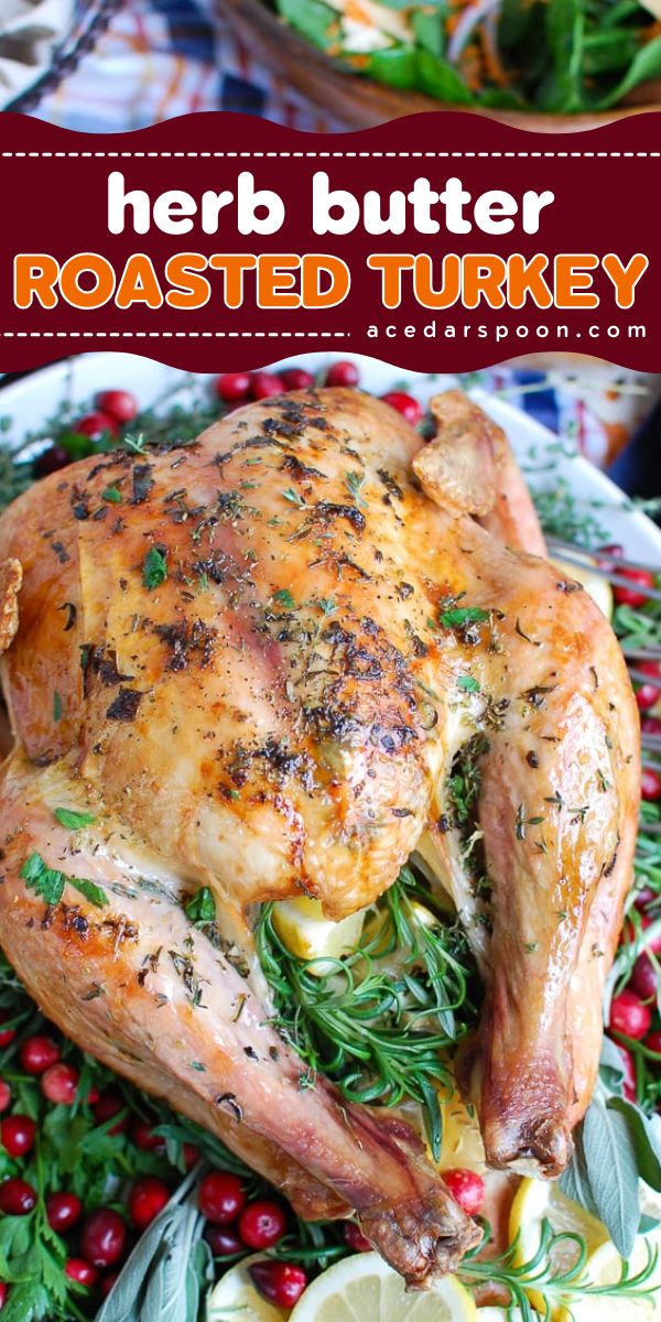 Make your Thanksgiving dinner party unforgettable with our herb butter roasted turkey recipe! This tender, flavorful turkey features a rich turkey butter rub, making it the perfect main dish for dinner. Pin this turkey butter rub recipe for tonight! Herb Butter Turkey, Butter Roasted Turkey, Butter Turkey, Turkey Rub, Rub Recipes, Turkey Recipe, Turkey Dinner, Ground Turkey Recipes, Cooking Turkey