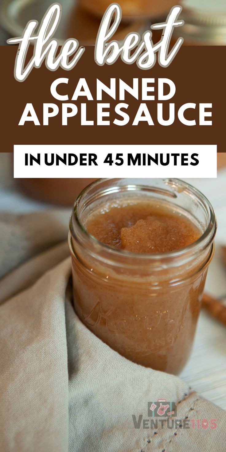 the best canned applesauce in under 4 minutes is easy to make and so delicious