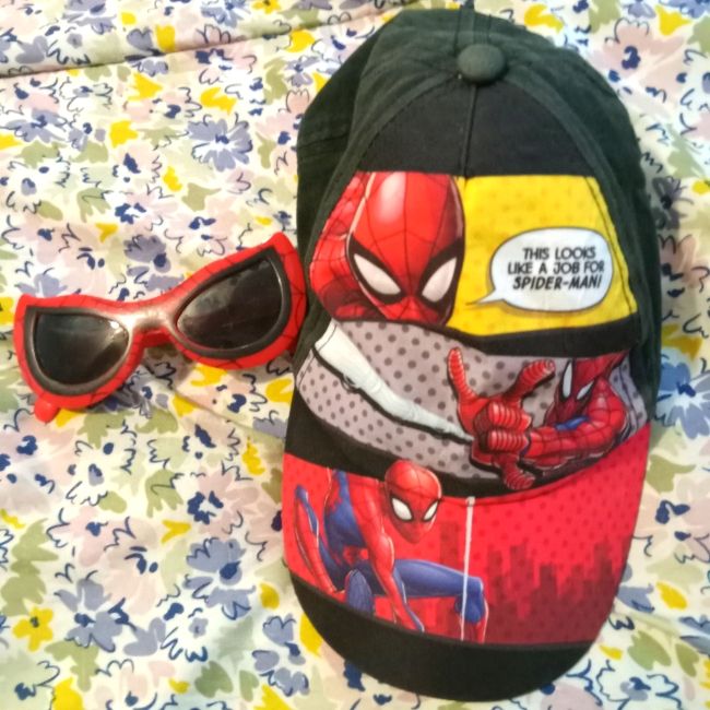 Nwot!!! These Red And Black Spiderman Glasses Are Designed For A Young Girl. The Design Is Classic But With Upward Turned Front Top Corners. They Also Come With A Matching Hat That Says, "This Looks Like A Job For Spiderman!" These Could Be Cute To Wear With A Matching Outfit For A Fan. Also, If Your Taking Your Kid To Universal Studios, Where They Have The Spiderman Ride And Character Actors They Can Meet. There Is No Name, Company Or Numbers Printed Anywhere On Them. Spiderman Young Girl Red B Red Adjustable Themed Hat, Red Themed Cap Hat, Themed Red Hat One Size Fits Most, Themed Red Cap, Fun Black Visor Hat, Adjustable Red Hats For Playtime, Adjustable Red Hat For Playtime, Fun Black Baseball Cap For Outdoor, Fun Baseball Cap With Uv Protection